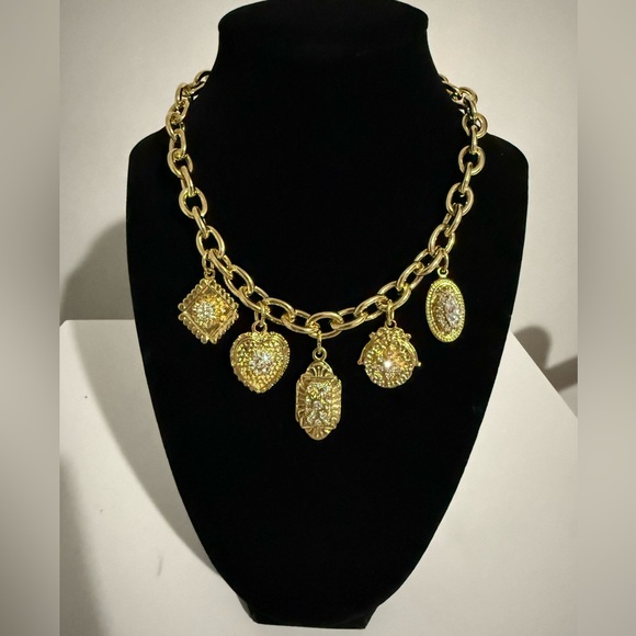 Ben-Amun Jewelry - Ben-Amun  24kt gold charms necklace New